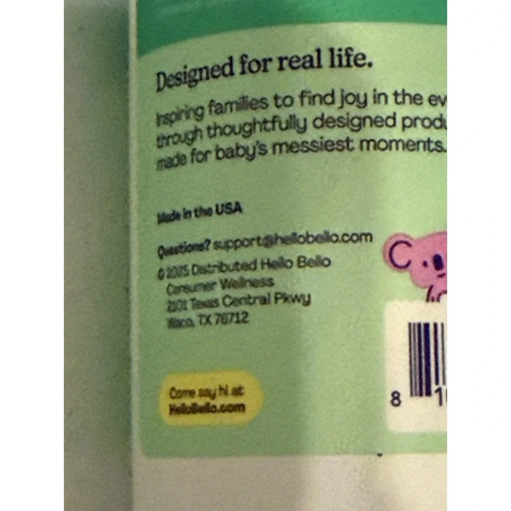 Hello‎ Bello Baby Shampoo & Body Wash Sweet Pear 10oz  New Exp. 04/2027
